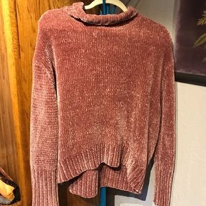 NWOT Cynthia Rowley velvet pink sweatshirt